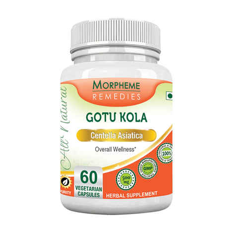 Buy Morpheme Gotu Kola 500mg Extract 60 Veg Caps - Purplle