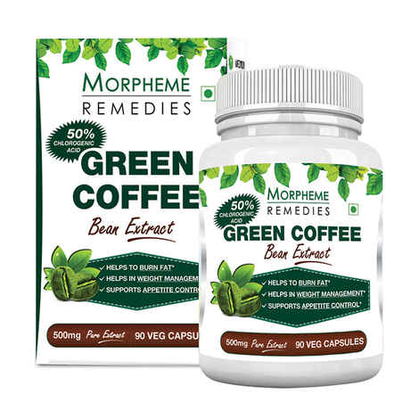 Buy Morpheme Green Coffee 500mg Extract 90 Veg Capsules - Purplle