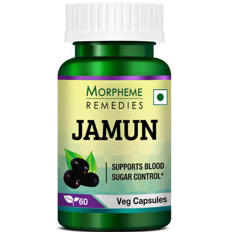 Buy Morpheme Jamun 500mg Extract 60N Veg Caps - Purplle
