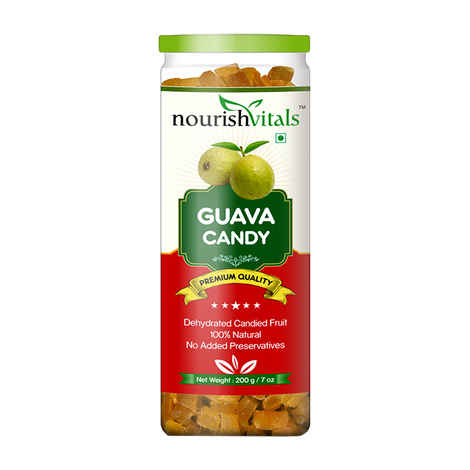 Buy NourishVitals Guava Dried Fruit (Dehydrated Fruits) - 200 gm - Purplle