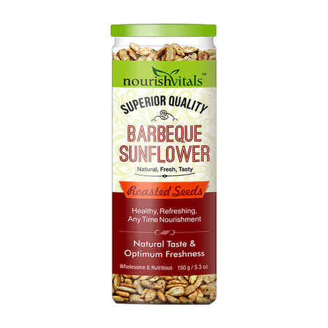 Buy NourishVitals Barbeque Sunflower Roasted Seeds (Superior Quality) - 150 gm - Purplle