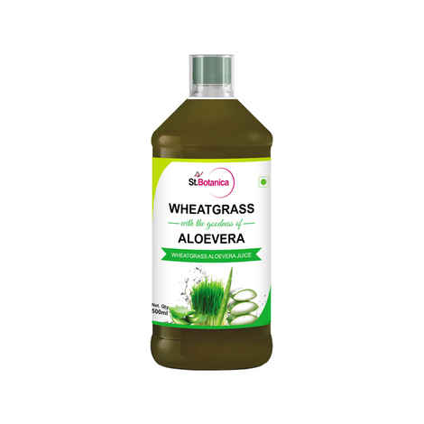 St.Botanica Wheatgrass Aloe Vera Juice (500 ml)