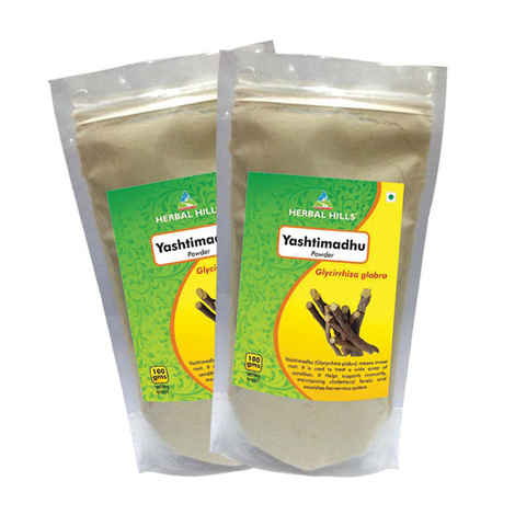 Buy Herbal Hills Yashtimadhu Powder - 100 Gms Powder - Purplle
