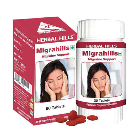 Buy Herbal Hills Migrahills 60 Tablets - Purplle
