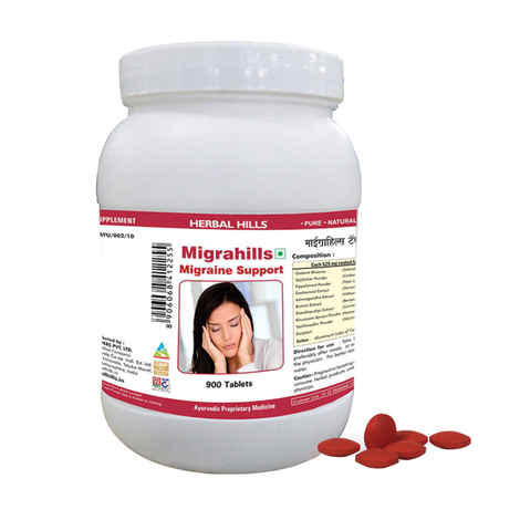 Buy Herbal Hills Migrahills - Value Pack 900 Tablets - Purplle
