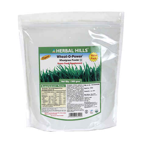 Buy Herbal Hills Wheat-O-Power 500 Gm (Value Pack) Powder (Buy 1 Get 1 Free) - Purplle