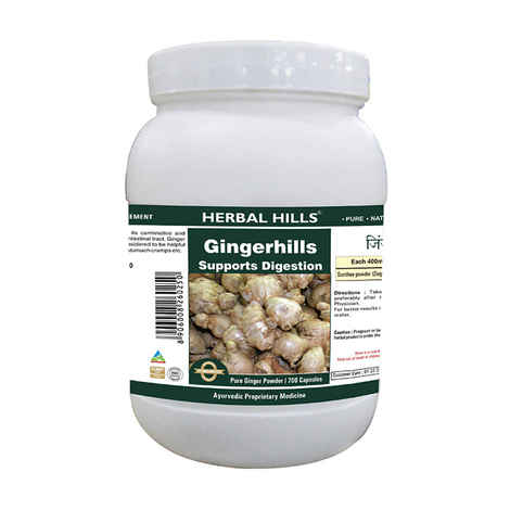Buy Herbal Hills Gingerhills - Value Pack 700 Capsule - Purplle