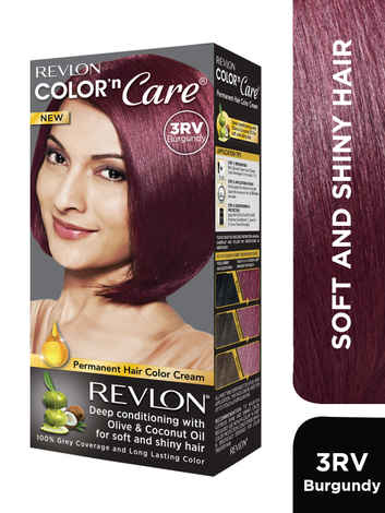 Buy Buy Revlon Color N Care Permanent Hair Color Cream - Burgundy 3Rv (40 g) - Find Offers, Discounts, Reviews, Ratings, Features, Usage, Ingredients for Revlon Color N Care Permanent Hair Color Cream - Burgundy 3Rv online in India | Purplle.com - Purplle