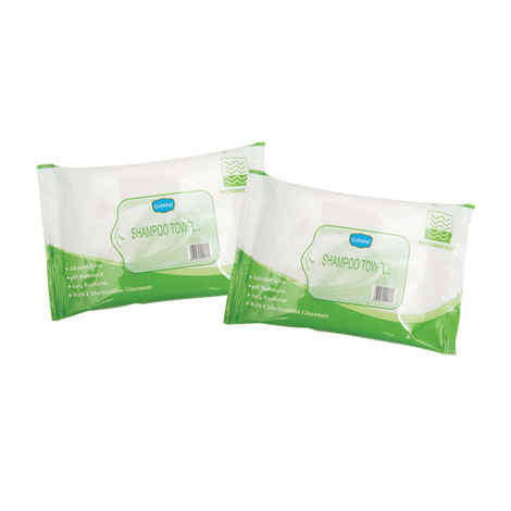 Buy Ginni Shampoo Towel (Pack Of 2) (10 Wet Towels Per Pack) - Purplle
