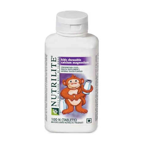 Amway Nutrilite Kids Chewable Calcium Magnesium 100 Tablets