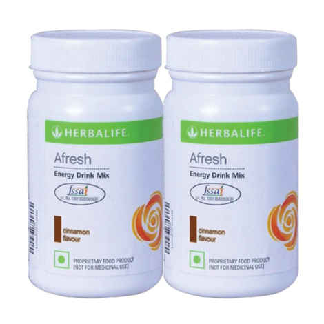 Buy Herbalife Afresh Energy Drink Cinnamon Set of 2 - Purplle