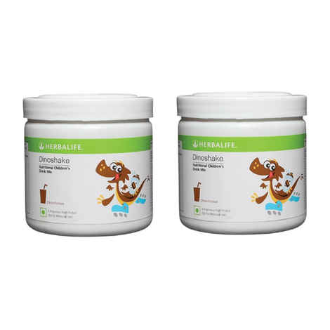 Buy Herbalife Dinoshake Children's Nutritional Drink Mix Chocolicious (500 g) Pack of 2 - Purplle