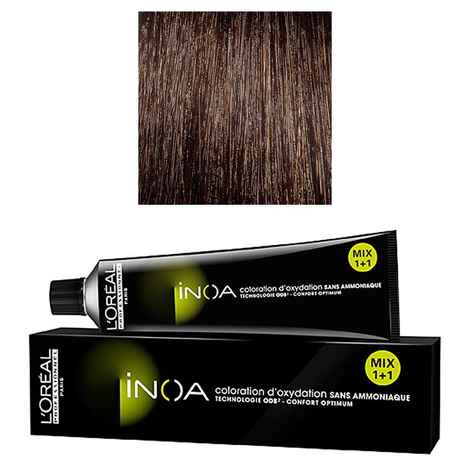 L'Oreal Professionnel Ammonia Free Permanent Color INOA- 4.45 (Copper Mahogany Brown) (60 g)