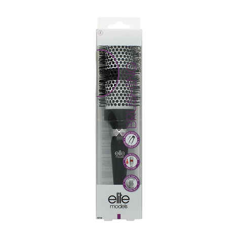 Elite Models Ceramic Round Thermal Hair Brush - Black