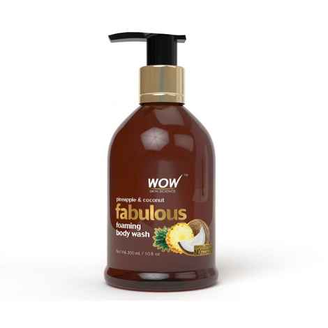 Buy WOW Skin Science Pineapple and Coconut Fabulous Foaming Body Wash (300 ml) - Purplle