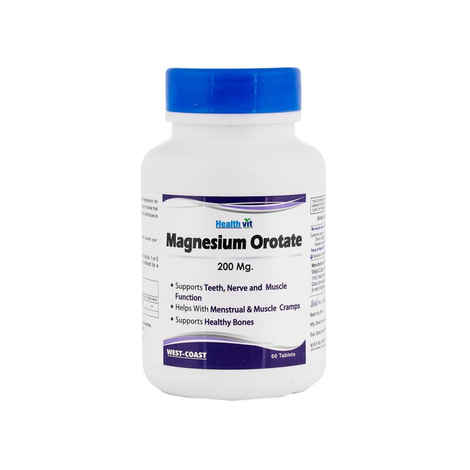 Healthvit Magnesium Orotate 200 Mg 60 Tablets