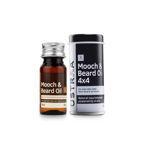 Buy Ustraa Mooch and Beard Oil 4x4 (35 ml) - Purplle
