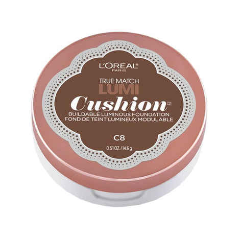 Buy L'Oreal Paris True Match Lumi Cushion Foundation C8 Cocoa (14.6 g) - Purplle