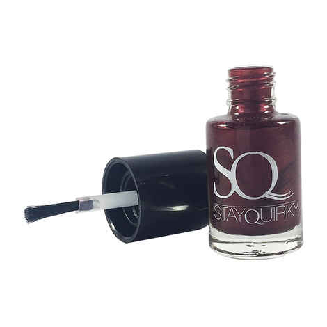 Buy Stay Quirky Nail Polish, Gel Finish, Maroon - Grand Ballroom 206 (6 ml) - Purplle