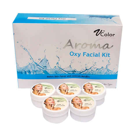Buy V-Color Aroma Oxygen Facial Kit (270 g) (5 Steps) - Purplle