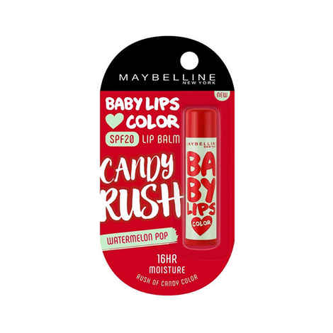 Buy Maybelline New York Baby Lips Candy Rush Watermelon Pop Lip Balm (4 g) - Purplle