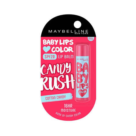 Buy Maybelline New York Baby Lips Candy Rush Cotton Candy Lip Balm (4 g) - Purplle