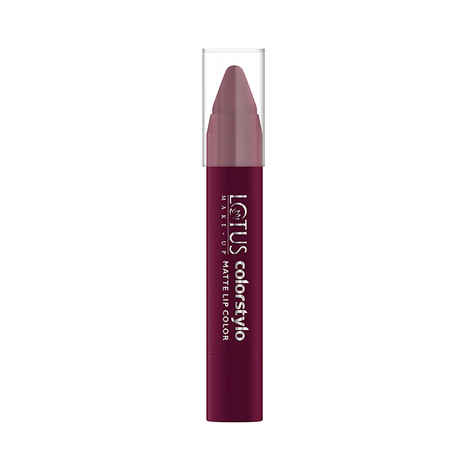 Buy Lotus Makeup Colorstylo Matte Lip Color - Berry Play 216 (3.7 g) - Purplle