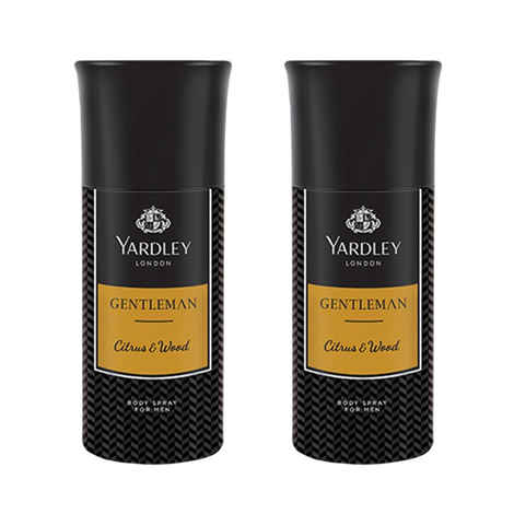 Buy Yardley Gentleman Citrus And Wood Deodorant( 150 ml) Pack of 2 - Purplle