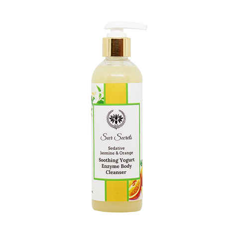 Buy Seer Secrets Sedative Jasmine & Orange Soothing Yogurt Enzyme Body Cleanser (250 ml) - Purplle