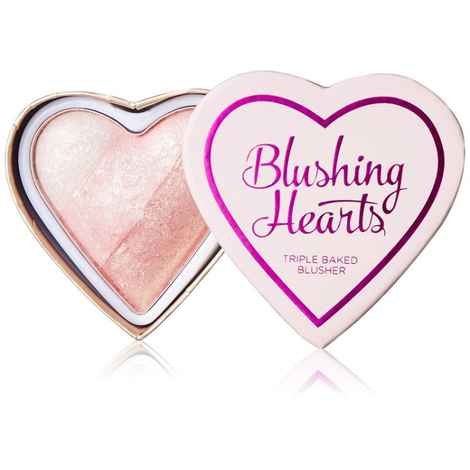Buy Makeup Revolution I Heart Makeup Blushing Hearts Blusher Iced Hearts (10 g) - Purplle