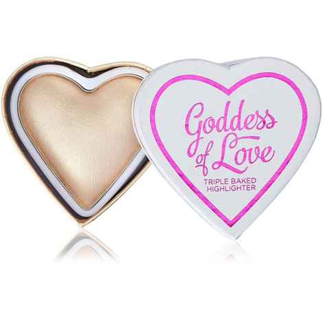 Buy Makeup Revolution I Heart Makeup Blushing Hearts Highlighter Golden Goddess (10 g) - Purplle