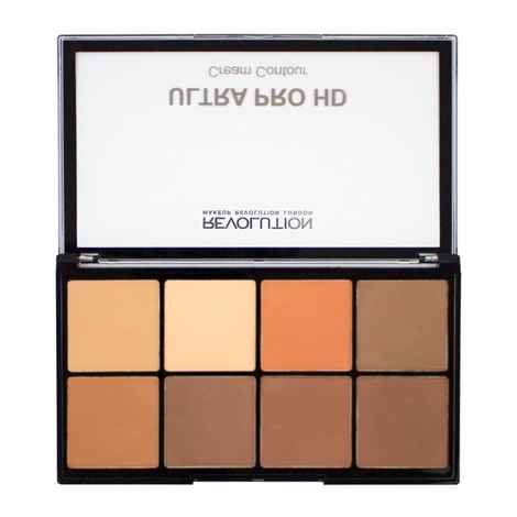 Buy Makeup Revolution HD Pro Cream Contour Palette - Medium Dark (20 g) - Purplle