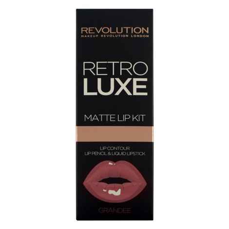 Buy Makeup Revolution Retro Luxe Matte Lip Kit - Grandee (5.5 ml) - Purplle