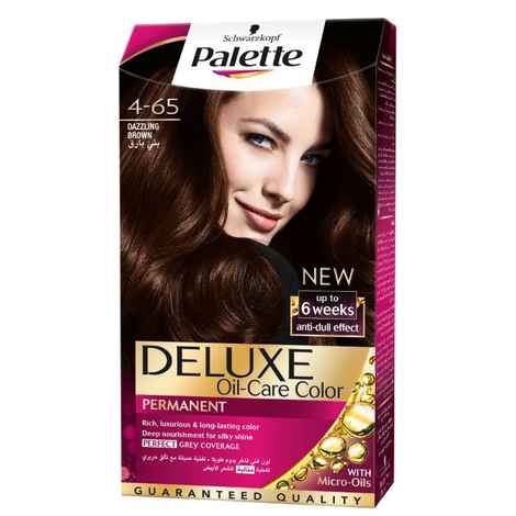Buy Schwarzkopf Deluxe Intense Oil Care Color 4-65 Dazzling Browna (115 ml) - Purplle