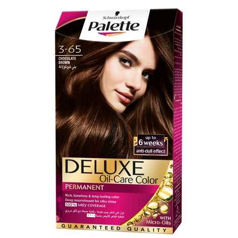 Buy Schwarzkopf Palette Deluxe Intense Oil Care Color 3-65 Chocolate Brown (115 ml) - Purplle