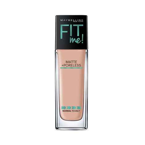 Buy Maybelline New York FitMe Matte+ Poreless Foundation 125 Nude Beige (30 g) - Purplle