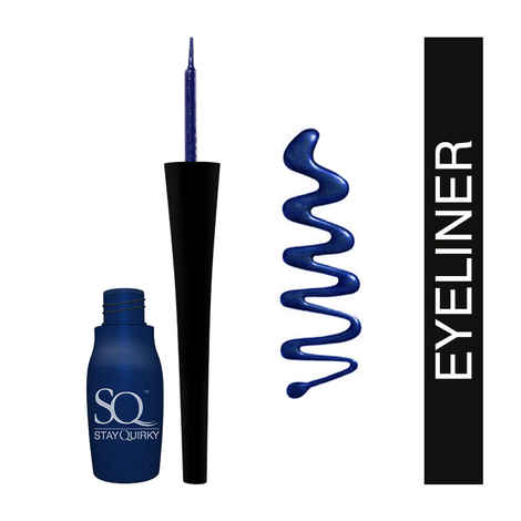 Buy Stay Quirky Liquid Eyeliner, Matte, Blue BadAss 2 (5 ml) - Purplle