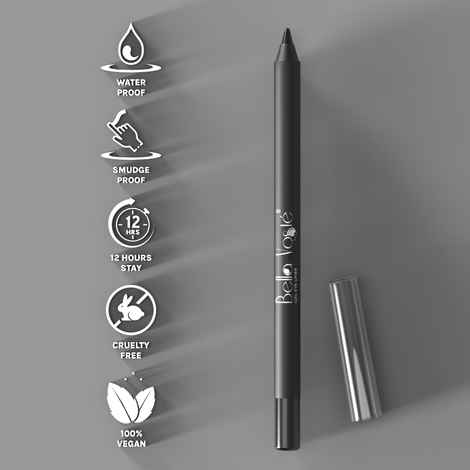 Bella Voste Gel Eyeliner Kajal Velvet Black (1.2 g)