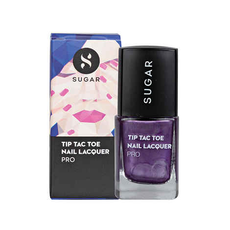 Buy SUGAR Cosmetics Tip Tac Toe Nail Lacquer - 041 Amethyst Actress (Metallic Purple) - Purplle