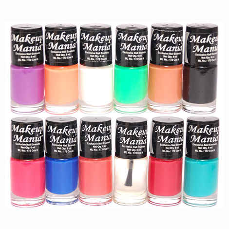Makeup Mania Exclusive Nail Polish Set of 12 Pcs (Multicolor Set # 93)