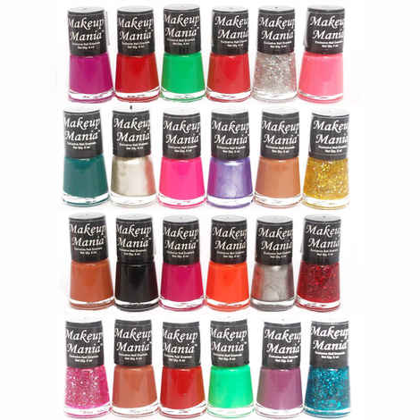 Makeup Mania Exclusive Nail Polish Set of 24 Pcs (Multicolor Set # 72-84)