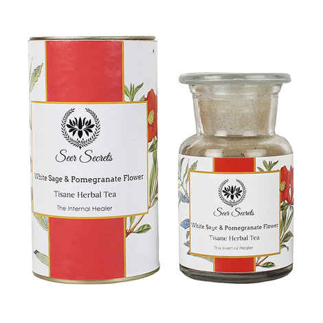 Buy Seer Secrets White Sage & Pomegranate Flower Tisane Herbal Tea (30 g) - Purplle