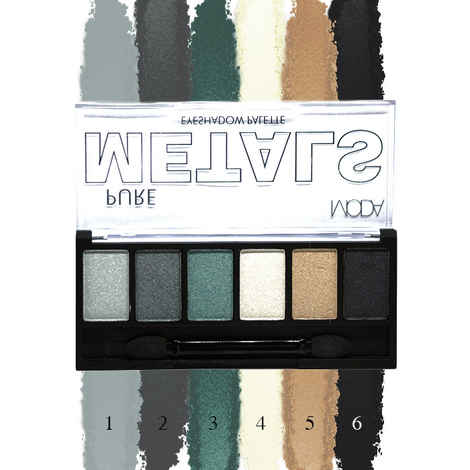 Buy Moda Cosmetics Pure Metals Eyeshadow Palette 21 - Purplle