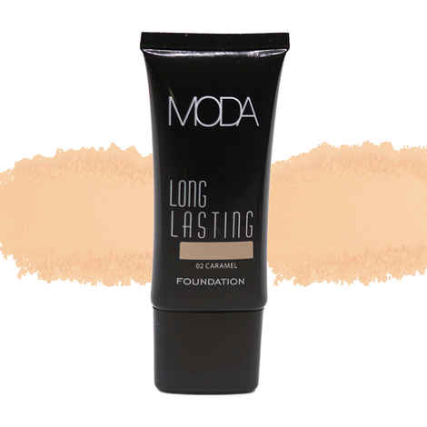 Buy Moda Cosmetics Longlasting Foundation 02 Caramel Tube ( 30 ml ) - Purplle
