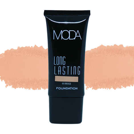 Buy Moda Cosmetics Long Lasting Foundation 03 Beige Tube (30ML) - Purplle