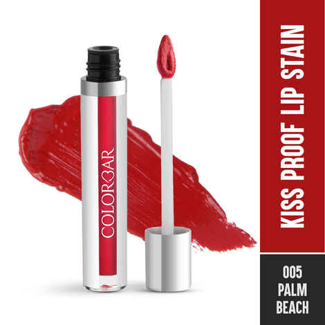 Buy Colorbar Kiss Proof Lip Stain Palm Beach 005 - Coral (6.5ml) - Purplle
