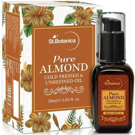 Buy St.Botanica Pure Almond Cold Pressed & Unrefined Oil (50 ml) - Purplle