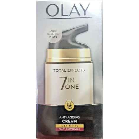 Buy Olay Total Effects 7 In 1 Anti-Aging Day Cream Normal SPF 15 (50 g) - Purplle