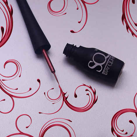 Buy Stay Quirky Liquid Eyeliner, Matte, Red BadAss 5 (5 ml) - Purplle