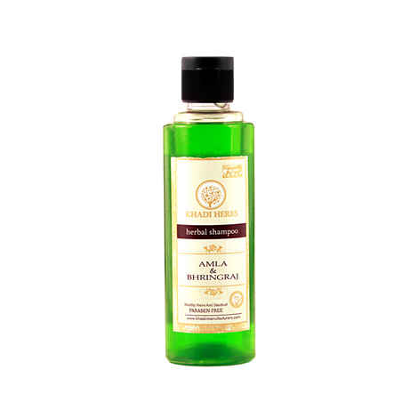 Khadi Herbs Amla & Bhringraj Herbal Shampoo (210 ml)
